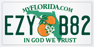 FL license plate EZYB82