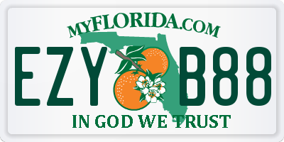 FL license plate EZYB88