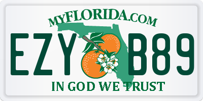 FL license plate EZYB89