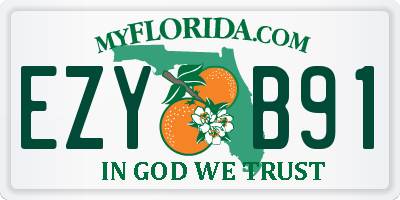 FL license plate EZYB91