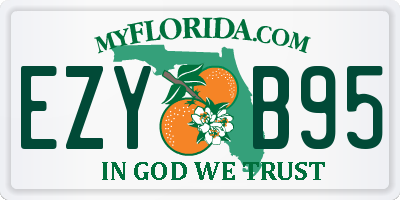 FL license plate EZYB95