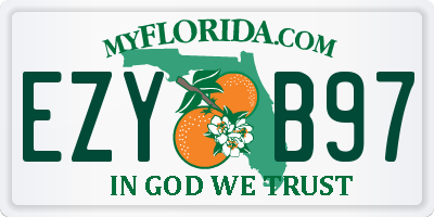 FL license plate EZYB97