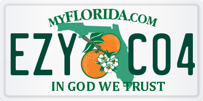 FL license plate EZYC04