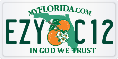 FL license plate EZYC12