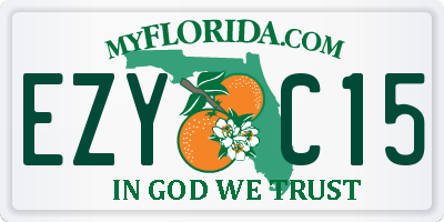 FL license plate EZYC15