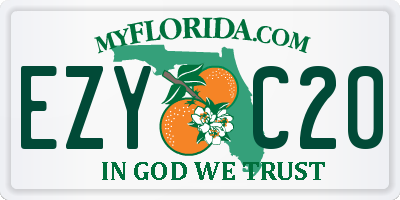 FL license plate EZYC20