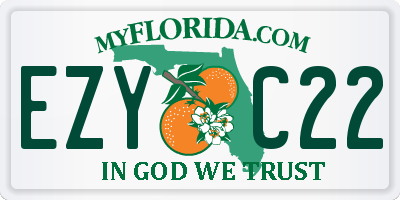 FL license plate EZYC22