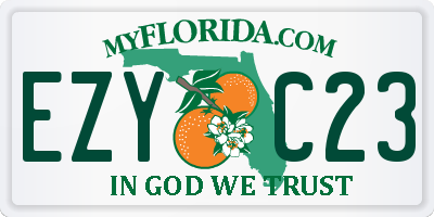 FL license plate EZYC23