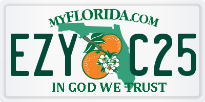 FL license plate EZYC25