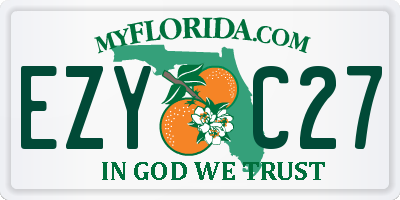 FL license plate EZYC27