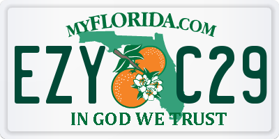 FL license plate EZYC29