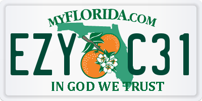 FL license plate EZYC31