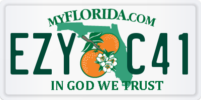 FL license plate EZYC41