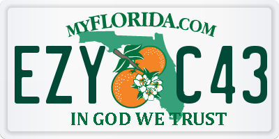 FL license plate EZYC43