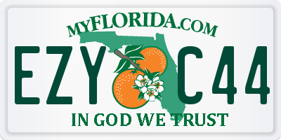 FL license plate EZYC44