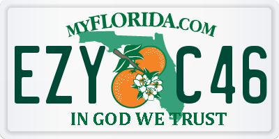 FL license plate EZYC46