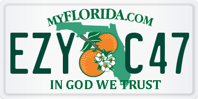 FL license plate EZYC47