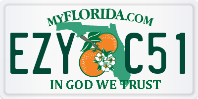 FL license plate EZYC51