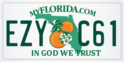 FL license plate EZYC61