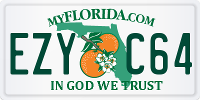 FL license plate EZYC64