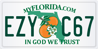 FL license plate EZYC67