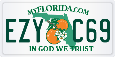 FL license plate EZYC69