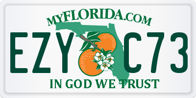 FL license plate EZYC73