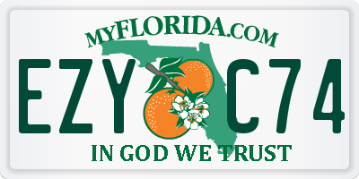 FL license plate EZYC74