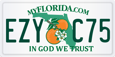 FL license plate EZYC75