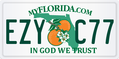 FL license plate EZYC77