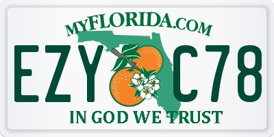 FL license plate EZYC78