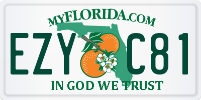 FL license plate EZYC81