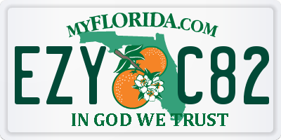 FL license plate EZYC82