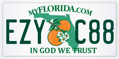 FL license plate EZYC88