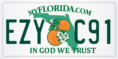 FL license plate EZYC91