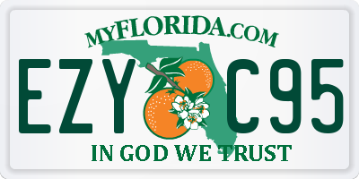 FL license plate EZYC95