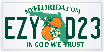 FL license plate EZYD23