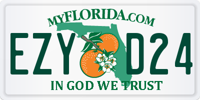 FL license plate EZYD24