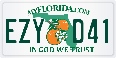 FL license plate EZYD41