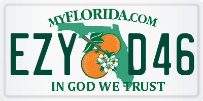 FL license plate EZYD46