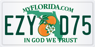 FL license plate EZYD75