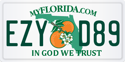 FL license plate EZYD89