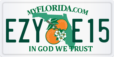 FL license plate EZYE15