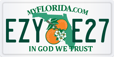 FL license plate EZYE27