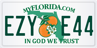 FL license plate EZYE44