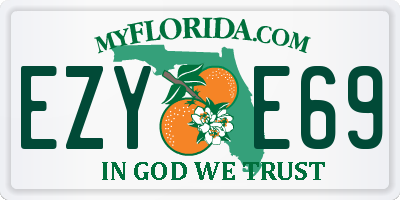 FL license plate EZYE69