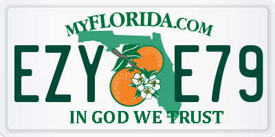 FL license plate EZYE79