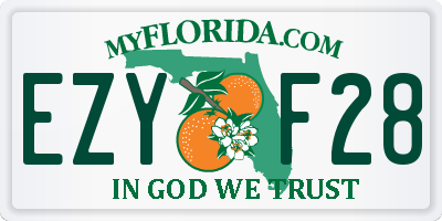 FL license plate EZYF28