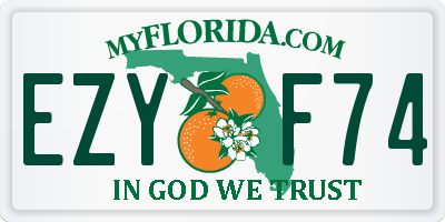 FL license plate EZYF74