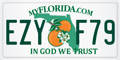 FL license plate EZYF79